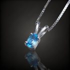 Topáz ezüst medál