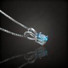 Topáz ezüst medál