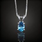 Topáz ezüst medál