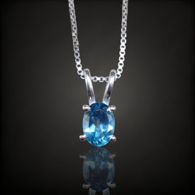 Topáz ezüst medál