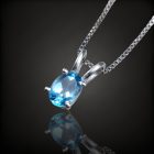 Topáz ezüst medál