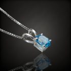 Topáz ezüst medál