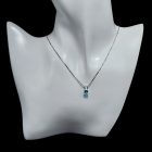 Topáz ezüst medál