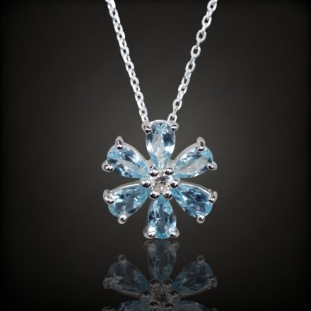 Topáz ezüst medál