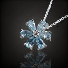 Topáz ezüst medál