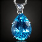 Topáz ezüst medál