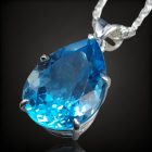 Topáz ezüst medál