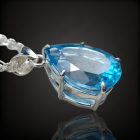 Topáz ezüst medál