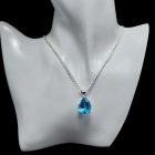 Topáz ezüst medál