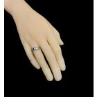 Topáz zafír rózsakvarc ezüst gyűrű