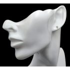 Tsavorit gránát ezüst fülbevaló