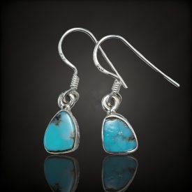 Türkiz ezüst fülbevaló