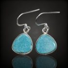 Türkiz ezüst fülbevaló