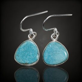 Türkiz ezüst fülbevaló