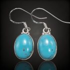 Türkiz ezüst fülbevaló