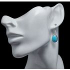 Türkiz ezüst fülbevaló