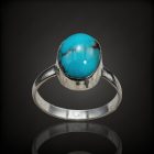 Türkiz ezüst gyűrű