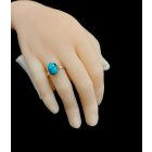 Türkiz ezüst gyűrű