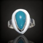 Türkiz ezüst gyűrű
