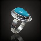 Türkiz ezüst gyűrű