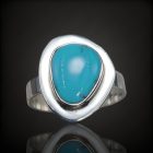 türkiz ezüst gyűrű