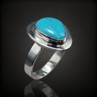 türkiz ezüst gyűrű