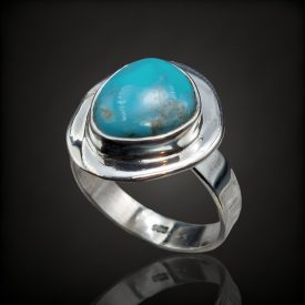 Türkiz ezüst gyűrű