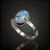 Türkiz ezüst gyűrű