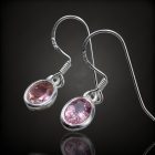 Turmalin ezüst fülbevaló