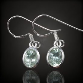 turmalin ezüst fülbevaló