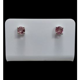 Turmalin ezüst fülbevaló