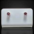 Turmalin ezüst fülbevaló