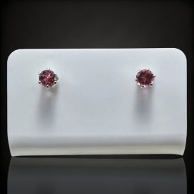 Turmalin ezüst fülbevaló