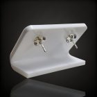 Turmalin ezüst fülbevaló