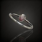 Turmalin ezüst gyűrű