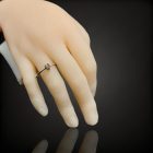 Turmalin ezüst gyűrű