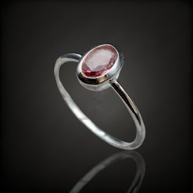 Turmalin ezüst gyűrű