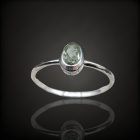 Turmalin ezüst gyűrű