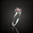 Turmalin ezüst gyűrű