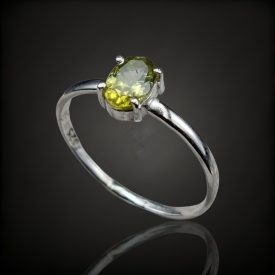 Turmalin ezüst gyűrű