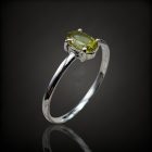 Turmalin ezüst gyűrű