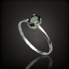 Turmalin ezüst gyűrű