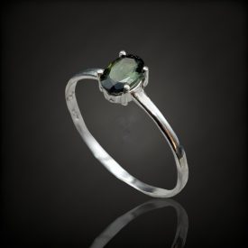 Turmalin ezüst gyűrű