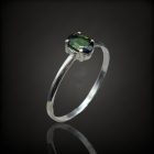 Turmalin ezüst gyűrű