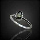 Turmalin ezüst gyűrű