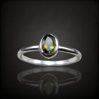 Turmalin ezüst gyűrű