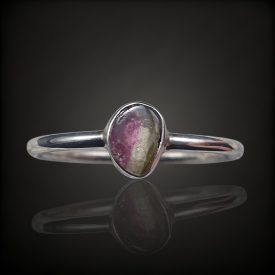 Turmalin ezüst gyűrű