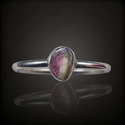 Turmalin ezüst gyűrű