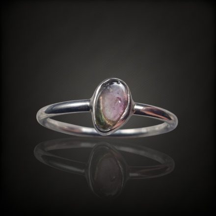 Turmalin ezüst gyűrű