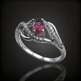 Turmalin ezüst gyűrű